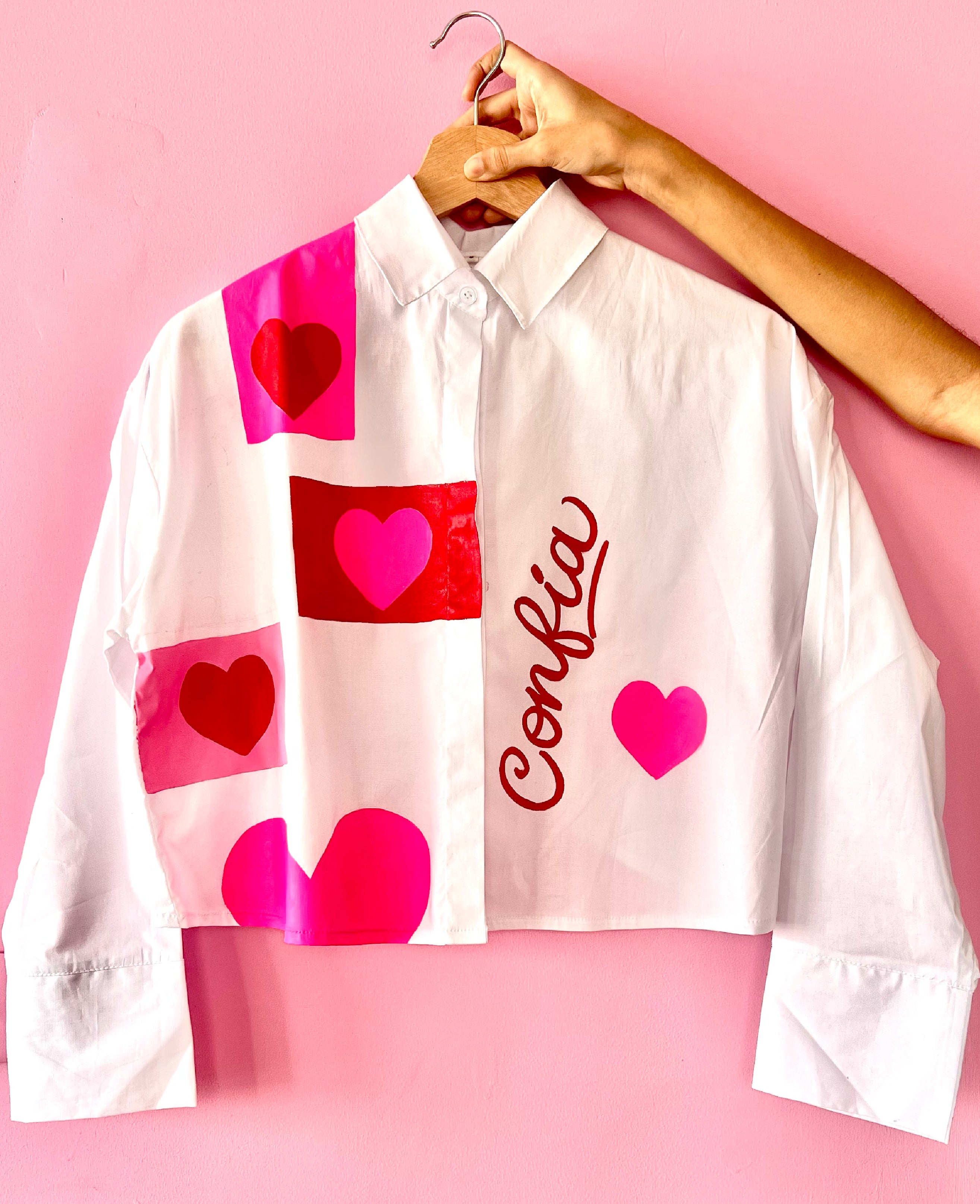 Camisa - Corazon rosa